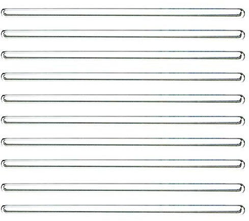 Lot de 10 agitateurs en verre double face résistants à la chaleur pour chimie scientifique laboratoire/boissons chaudes et froides