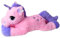 TE-Trend XXL Einhorn Kuscheltier 110cm, EIN süßes Rosa Riesen Plüschtier mit lila Glitzerhorn für Kinder zum Spielen oder zur Dekoration