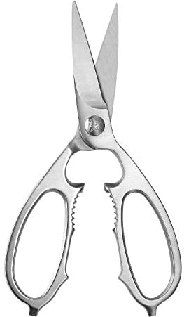 MITSUMOTO SAKARI Ciseaux de Cuisine Multifonction Japonais, Ciseaux Cuisine Lourds en Acier Inoxydable de 21 cm, Ciseaux à Volaille Professionnels Lavables au Lave-Vaisselle