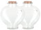 Magic Season Lot de 2 bouteilles décoratives en verre avec bouchon en liège 355 ml