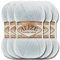 Hobby YARN Alize 5x 100g Angora Gold Türkische Premium Wolle Dünne Mohair aus Schurwolle Babywolle als Strickgarn Handstrickgarn Einfarbig Uni Yarn (Winter Sky | 514)