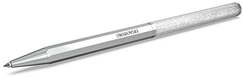 Swarovski Crystalline Kugelschreiber, Silberfarbener, Verchromter Stift mit Edlen Swarovski Kristallen