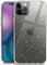 moex Sparky Case für iPhone 12/12 Pro Hülle mit Glitzer Effekt aus Silikon, durchsichtige Handyhülle dünn und weich, Schutzhülle transparent glitzernd Design Cover, Klar