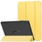 MoKo Case Fits All-New Amazon Fire HD 8 & 8 Plus Tablet (12/10th Gen, 2024/2022/2020 Release) 8, PU Leather Trifold Stand Cover with Translucent Frosted Backshell with Auto Wake/Sleep, Light Yellow