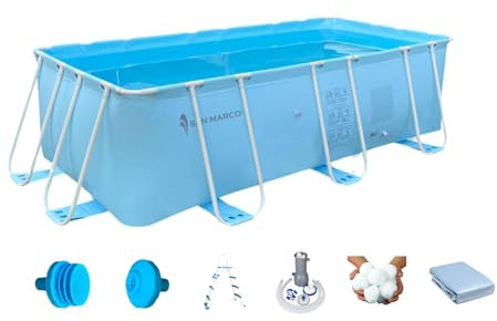 Piscine hors sol 400x200x100 cm Saint-Marc