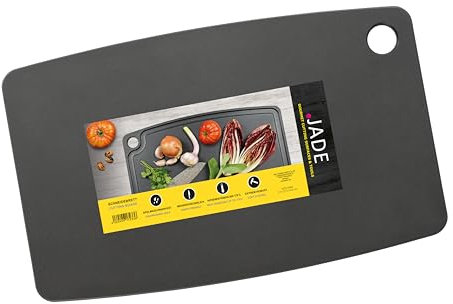 JADE Gourmet Kitchen - Tagliere in Fibra di Legno Laminato, 29.8 x 23.5 x 0.6 cm, con foro per appendimento, adatto a tutti i cibi, lavabile in lavastoviglie (30x23.5cm)