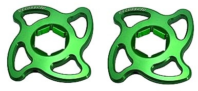 Coppia di ghiere di regolazione precarico Accossato verde con esagono interno da 14 mm per kawasaki Z750 dal 2007 al 2012 (CC 750)