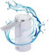 NK Dispensador de Agua con Pantalla LED - 4 Volúmenes de Dispensación 200/600/800ml/continuo, 1200mAh, Control Táctil, Garrafas y Botellas 1.5L, 5.7L, 10L, 11.3L, 15L, 18.9L - Color Blanco