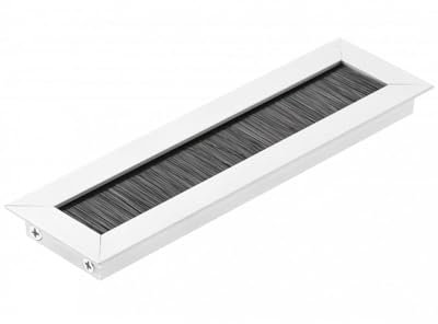 Gedotec Kabeldurchlass aus Metall Silber | 1 Stück | Kabeldurchführungssystem (L x B) 450 x 51 mm | Merida | Kabeldurchgang ohne Deckel | Kabeldurchlasskanal rechteckig | schützt vor Beschädigungen