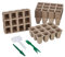 Relaxdays Pot lot Pratique de 192, Accessoires Inclus, pour la Culture, HLP : 5 x 3,5 x 3,5 cm, Marron