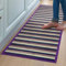 CosìCasa Bambus-Teppich für die Küche, rutschfest, wasserabweisend, leicht zu reinigen und aus nachhaltigen Materialien hergestellt | Bambus-Teppich in Degrade-Optik (lila, 50 x 120 cm)