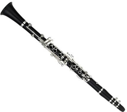 Klarinette, Anfänger, Aufnahmeprüfung, Spielen eines schwarzen Blasinstruments, Harzkörper, B-Taste