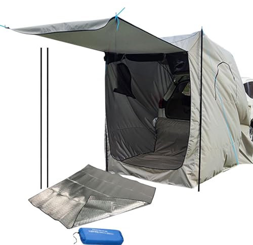 Auto-Zelte für Camping, SUV, wasserdichtes Oxford-Tuch, SUV-Kofferraumzelt, Fahrzeug-Camping-Dachzelte, SUV-Zelt, Heckklappen-Unterstand mit Bodenmatte für Auto, kleine MPV, SUV, Pickup, Limousine,