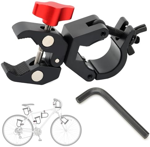 Axiniu Soporte de bloqueo en U / abrazadera para bloqueo de bicicleta, soporte de bloqueo de bicicleta resistente, montaje de bloqueo en U de metal de forma segura, sin sonajero, conducción ultra