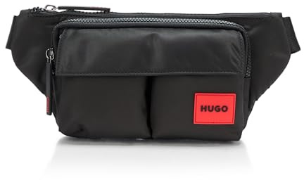 HUGO, Ethon Poly Twill Gürteltasche, Waller, Schwarz, One Size