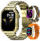 Homailida Montre Connectée Homme, avec Téléphone, écran HD 1.95'', 100+ Modes Sportifs, Smartwatch Homme, Comptage de Pas, Mesure de Distance, Fonction FR Cardiaque, Compatible Android/iOS, Doré