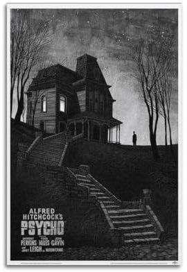 UHHYFVN Poster mit Psycho-Film-Charakteren, Poster, Wandkunst, dekoratives Gemälde, Schlafzimmer, Malerei, Poster, 20 x 30 cm, ungerahmter Stil