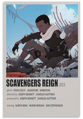 Scavengers Poster Reign Anime Poster, Leinwand Wandkunst Dekor Malerei für Zuhause Wohnzimmer Schlafzimmer 20x30cm ohne Rahmen