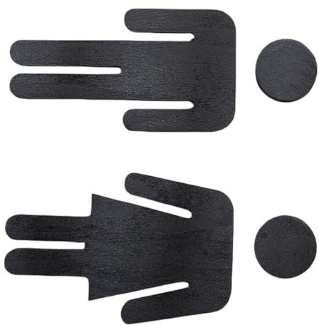 Stilvolle Holz-WC-Schilder für Männer und Frauen, Badezimmer-Schilder, Toilettenschilder, Plaketten-Set für den öffentlichen und privaten Gebrauch im Innenbereich