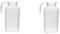 PRETYZOOM 2 Pezzi brocca di per acqua fredda borraccia chilly maniglia teiere theiera teapoty Whisky filtro pentola Creatore bollitore per bevande vaso d'acqua Bicchiere Transparent