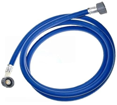 IBBAH Universal 2.5m Cold Water Inlet Pipe for Washing Machines, Washing Machine Pipe and Dishwashers, Extra-Long Washing Machine Hose Compatible with All Models