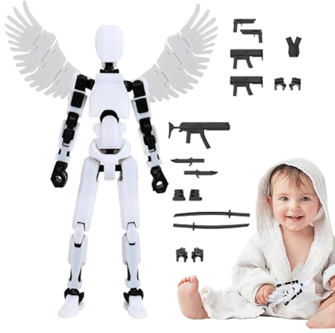 3 Action Figure, Print Titan 13 Action Figure With Multiple Joints, Multi Joint Movable Robot Flexible Design Print Actions Figures For Children Adults Game Lovers Toys Man Teens