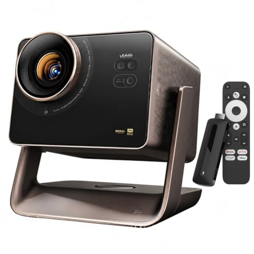 Viddà C3 Ultra 4K Projector Tri-Color Laser 3200 CVIA LM 0.9~1.5:1 MT9681 8G 128G WiFi 7 Bluetooth 5.4 JßL Speaker, Android CN/en OS with KD3 Google TV Stick - High Brightness Edition