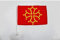 AZ FLAG - Autofahne Midi-Pyrénées Okzitanien - 45x30 cm - Occitanie Autoflagge 30 x 45 Cm - Auto Flaggen
