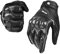 Motorradhandschuhe Atmungsaktive Motorradhandschuhe Leder Vollfinger Knöchelschutzpolster Touchscreen