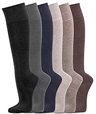 TippTexx 4 Paar Herren-Kniestrümpfe, 7 Monate Anti-Loch-Garantie, Komfortbund