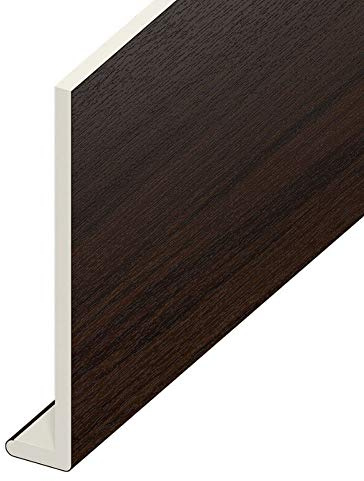 150mm x 5 Metre uPVC Fascia Cover Capping Board Rosewood - 9mm Thick