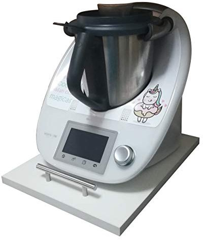 Thermodernizate Tabla, Plataforma, Base Deslizante para THERMOMIX TM6 TM5 TM31. Mod Blanco Pequeña