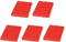 sourcing map 5uds Estropajo Estropajo Anti-Arañazos Estropajo Esponja Estropajo Almohadillas 6X4 para Estropajo Cocina, Lavavajillas, Rojo