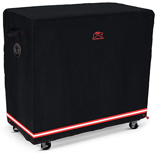 Turtle Life BBQ Grill Abdeckung, 46 Zoll Heavy Duty Wasserdicht Grill Gasgrill Abdeckungen für Flat Top Grill, Kein Verblassen innerhalb von 2 Jahren, Schwarz