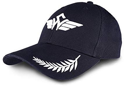 Premium Baseballmütze für Piloten, Marineblau, verstellbar