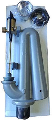 BATTERIA SIFONE CASSETTA ALTA GHISA SCARICO WC SENZA PULSANTE E TUBO RAME 159SP