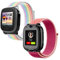 2 Stück Kinder Armbänder Kompatibel mit Xplora X5 / XGO 2/XGO 3 Armband,Kids Smartwatch Weich Sport Nylon Ersatzbänder für X5 Play/XGO2/XGO3,Mädchen Jungen Geschenk, Regenbogen + Granatapfel Rot