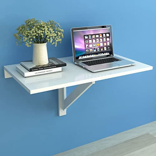 INLIFE Wandklapptisch Weiß 100x60 cm