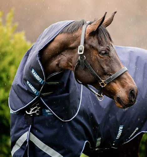 Horseware Rambo Duo Ripstop Hood 100g, Größe:S, Farbe:Navy