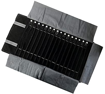 Hellery Astuccio Arrotolabile per Gioielli/Pieghevole/Multifunzionale/Grande capacità/Portatile Leggero Piccolo Organizer Custodia per Gioielli