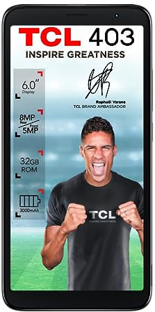 TCL 403 6.0 FW+ 2GB 32GB Prime Black