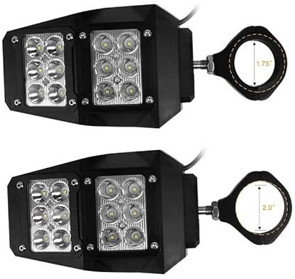 Rückspiegel Spiegel UTV-Rückspiegel mit -Scheinwerfer für Polaris RZR 800/900/1000 / Turbo