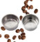 Pack de dos filtros de café de acero inoxidable. Filtro de café de 1 y 2 tazas. Compatible con casi todas las marcas de máquina de cafe (Cecotec, bosh...). Filtros de cafetera de 51mm.