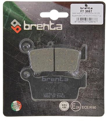 Bremsbeläge Brenta 3087 organisch vorne kompatibel mit Honda NH 50 MS Lead/SRX 50 90 Shadow