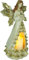 e4fun Weihnachtsdorf/-Szene: Weihnachtsengel mit LED Licht, batteriebetrieben, Batterie inkludiert, C10