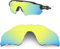 HiCycle2 Verres de rechange polarisés pour lunettes de soleil Oakley Radar EV Path, doré