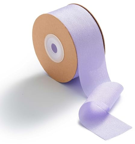 MORSUNBELA Schleifenband Lila Geschenkband Breit Seidenband Lila Flieder Geschenkbänder Hochzeit Dekoband Chiffonband für Geschenk,Schleifen