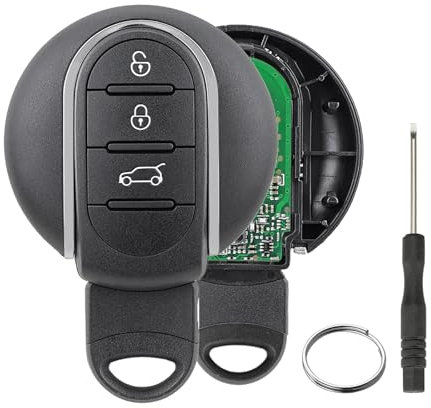 3 pulsanti 433/434MHZ ID49 Chip per BMW Mini Cooper Clubman F55 F56 2014-2018 chiave telecomando auto FCC ID: NBGIDGNG1 con cacciavite portachiavi