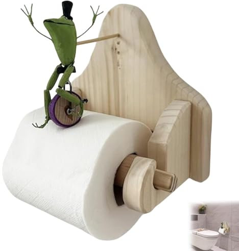 Toilettenpapierhalter,Multifunktionaler Wandmontierter Kreativer Frosch-Toilettenpapierhalter, Geeignet Für Badezimmer, Küche,Schlafzimmer