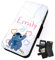 Personalised Crayon Stitch | Compatible With iPhone & Samsung Models Faux Leather Flip Phone Case